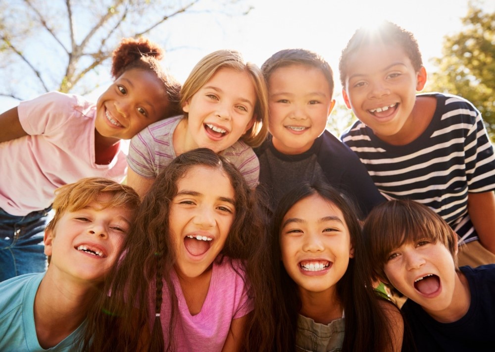 children smiling